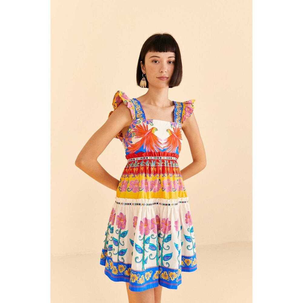 Off-White Vivid Garden Organic Cotton Mini Dress